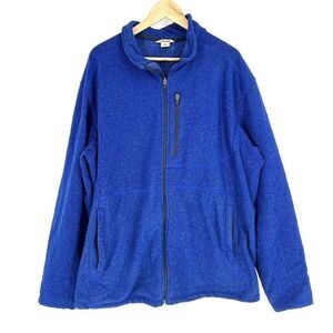 Duluth Trading Jacket Size 2XL Mens Blue Full Zip Outdoor Fleece Coat